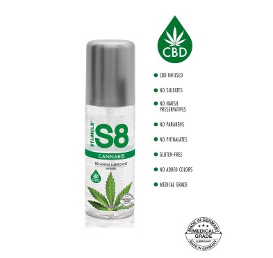 S8 Hybrid Cannabis Lube 125ml Cannabis